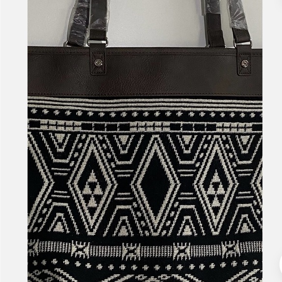 Thirty One Jewel Boho Aztec Rio Weave Reversable Tote Bag - Picture 5 of 9